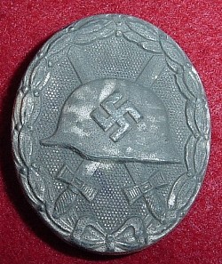 Nazi Silver Wound Badge Marked 