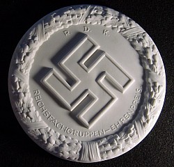 Nazi R.D.K. Large Porcelain Plaque Honor Award...$225 SOLD