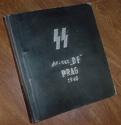 Nazi Document Binder for the SS-Regiment "Der Führer" Dated "Prag 1940"...$195 SOLD
