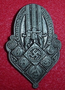 Nazi "Gautag 21-22 Mai 1938 Leipzig" Tinnie Badge...$95 SOLD