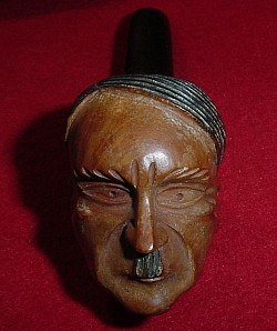 Original 1930's Hitler Head Pipe Marked 