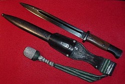 Nazi K98 Bayonet with Frog and 