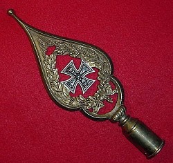 German WWI Era Veterans Brass Flagpole Top...$250 SOLD