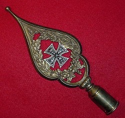 German WWI Era Veterans Brass Flagpole Top...$250 SOLD