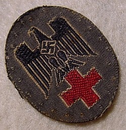 Nazi Red Cross Embroidered Eagle Patch...$65 SOLD
