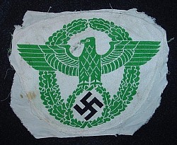 Original Nazi Police Sports Shirt Eagle Patch...$125 SOLD