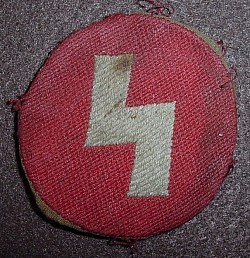Nazi Deutsches Jungvolk Sigrune Sleeve Patch...$40 SOLD