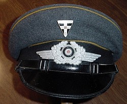 Nazi Luftwaffe EM Flight Visor Hat with Frauenschaft Badge...$525 SOLD
