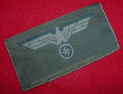 Nazi Scarce Late War M45 Printed Army Breast Eagle Patch...$150 SOLD