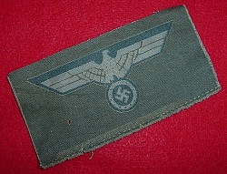 Nazi Scarce Late War M45 Printed Army Breast Eagle Patch...$150 SOLD