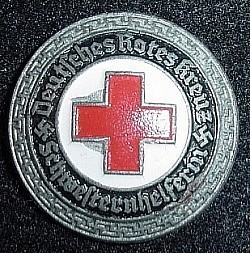 Nazi "Deutsches Rotes Kreuz" Senior Helper's Active Service Brooch...$75 SOLD