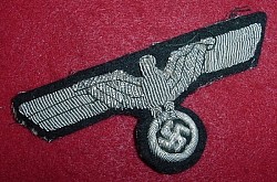 Nazi Army Officer's Bullion Breast Eagle...$50 SOLD