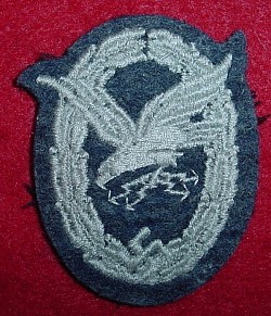 Nazi Luftwaffe Wireless Operator/Air Gunner Qualification Badge...$85 SOLD