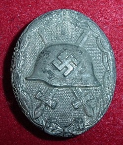 Nazi Silver Wound Badge Marked 