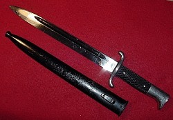 Nazi Fireman's Dress Bayonet Marked 