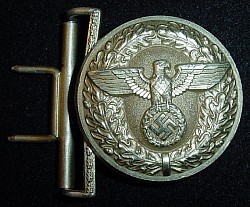 Nazi Political Leader's Belt Buckle Marked 