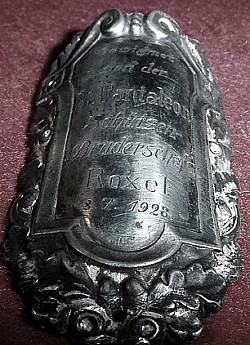 1928 German Staff Medallion for a "Schützen-Bruderschaft" in Roxel...$22 SOLD