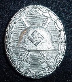 Nazi Silver Wound Badge Marked 