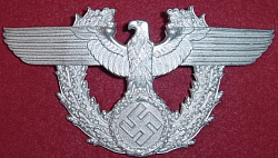 Nazi Police Shako Eagle/Swastika Front Plate...$85 SOLD