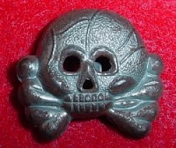 Nazi Skull Insignia for Panzer Collar Tab...$75 SOLD