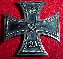 Original WWI German 1914 Iron Cross 1st Class...$195 SOLD