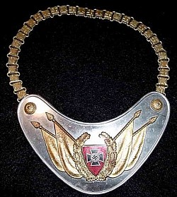 Nazi Reichskriegerbund Gorget with Neck Chain...$475 SOLD