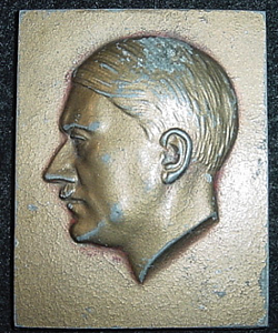 Original Adolf Hitler Metal Plaquette...$65 SOLD