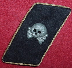 Nazi Panzer Skull on Reichsbahn Collar Tab...$50 SOLD