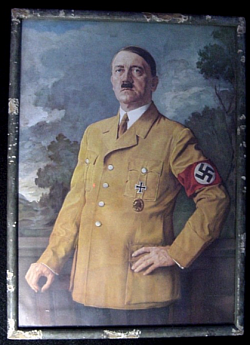 Nazi Framed Portrait of Adolf Hitler...$195 SOLD