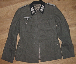 WWII German Army Pioneer Officer's Four-Pocket Tunic...$750 SOLD