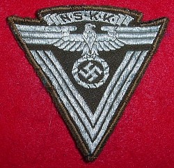 Nazi NSKK Sleeve Eagle with "Old Fighters" Chevron...$110 SOLD
