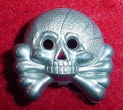 Original Nazi Panzer Collar Tab "Skull" Insignia...$40 SOLD