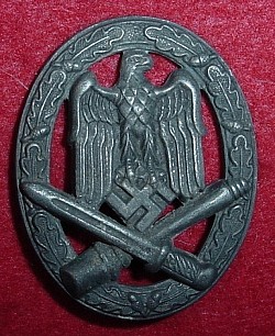 Nazi General Assault Badge Marked 