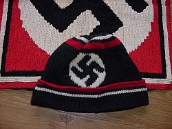 Nazi Knitted Wool Pillowcase, and "Vintage" Stocking Cap...$275 SOLD