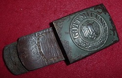 Nazi Army EM Belt Buckle Marked 