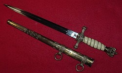 Nazi Kriegsmarine Officer's Dress Dagger by WKC...$675 SOLD