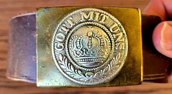 Original WWI Imperial German Army EM Belt with Buckle...$150 SOLD