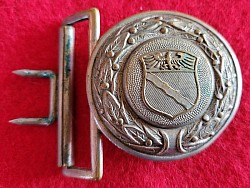 German 1919-1933 Rheinland Fire Defense Officer Belt Buckle...$75 SOLD