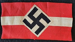 Nazi Hitler Youth Armband with RZM Tag...$125   SOLD