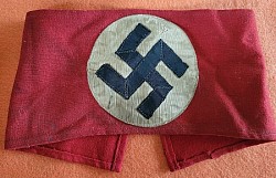 Nazi NSDAP Wool Armband with Multi-Piece Swastika...$115 SOLD