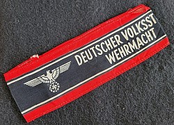 Nazi Volkssturm "Last Ditch" Forces Armband...$90 SOLD