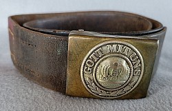 WWI German Army EM Buckle and Belt dated "1915"...$110 SOLD
