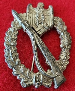 Nazi Silver Infantry Assault Badge by Wilhelm Hobacher...$125 SOLD