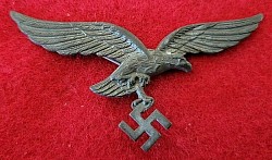 Nazi Luftwaffe Visor Hat Eagle/Swastika Insignia...$35 SOLD