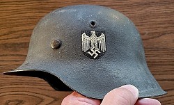Nazi Army M42 Single Decal Helmet with Partial Liner...$625 SOLD