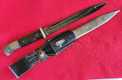 Nazi K98 Rifle Bayonet by Hörster with Matching Numbers and Frog...$175 SOLD