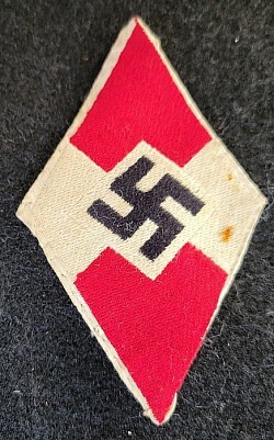 Nazi Hitler Youth Sleeve Diamond Patch...$45 SOLD