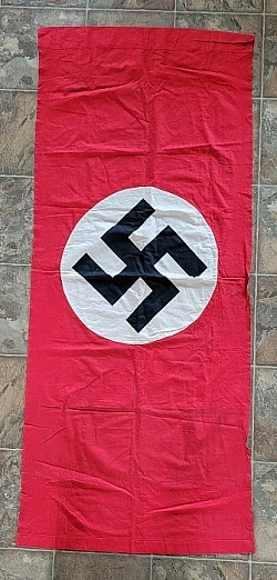 Nazi NSDAP Multi-Piece Double-Sided Swastika Banner...$285 SOLD