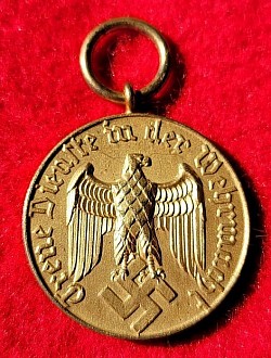 Nazi Wehrmacht 12-Year Long Service Medal without Ribbon...$75 SOLD