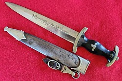 Nazi SS EM Dagger by Gottlieb Hammesfahr with Hanger Clip...$1,600 SOLD